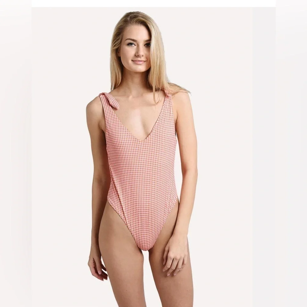 Nwt Eberjey | Betty Noelle One-Piece Gingham Swimsuit